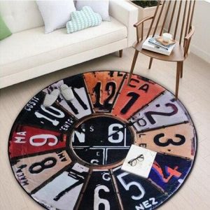 Alfombra Redonda <br> Relojes del Mundo Alfombra Redonda <br> Relojes del Mundo
