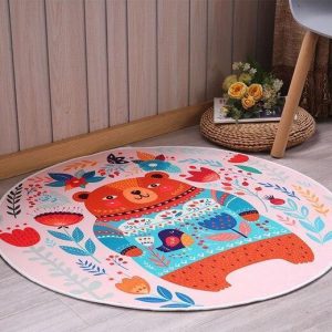 Alfombra Redonda <br> Rosa Claro Alfombra Redonda <br> Rosa Claro