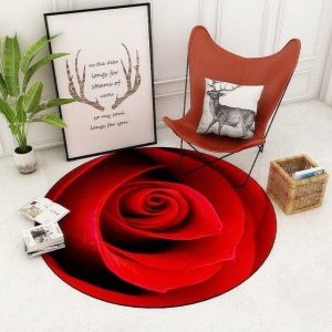 Alfombra Redonda <br> Rosa Lujoso Alfombra Redonda <br> Rosa Lujoso