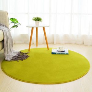 Alfombra Redonda <br> Verde Manzana