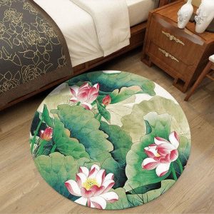 Alfombra Redonda <br> Verde Oscuro