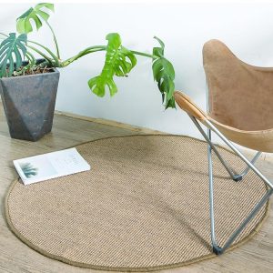 Alfombra Redonda <br> Yute Beige