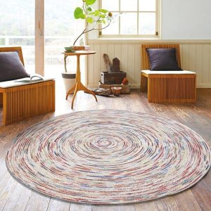 Alfombra Redonda <br> Yute Cuidadosa